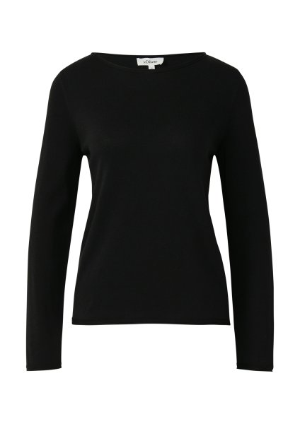 S.OLIVER Weicher Feinstrickpullover mit Rollkanten 10811400