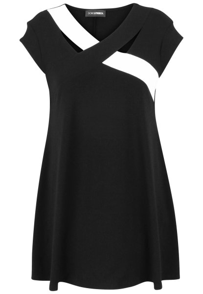 DORIS STREICH Long-Shirt mit Strass-Steinchen und 3/4-Arm 10711474