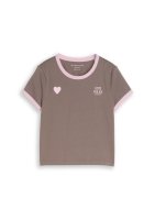 Vorschau: Tom Tailor Denim Cropped T-Shirt mit Herz-Print 10847931