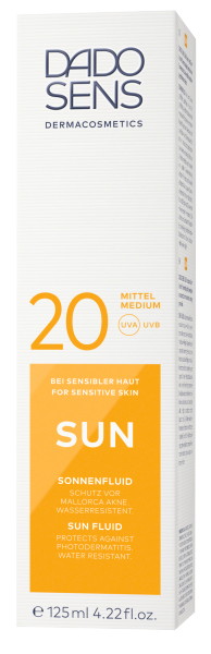 DADO SENS DERMACOSMETICS SUN SONNENFLUID SPF 20