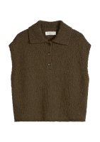 Vorschau: Marc O´Polo Ärmelloser Polo-Pullover loose aus Organic-Cotton-Mix-Slub 10844364