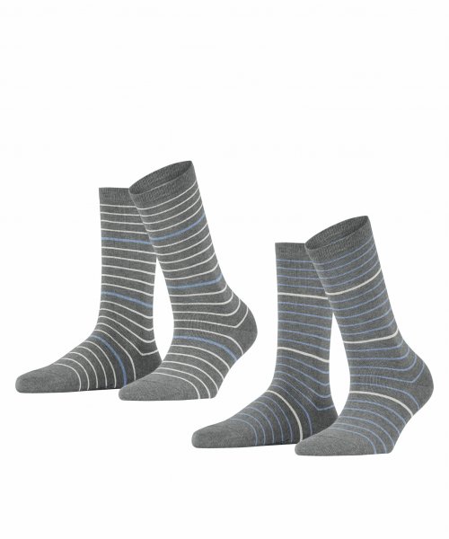 ESPRIT Fine Stripe 2-Pack Damen Socken 10636767