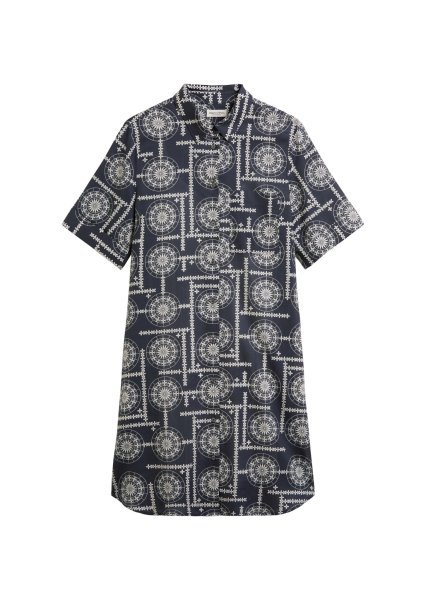 MARC O´POLO Print-Hemdblusenkleid relaxed aus leichtem Baumwoll-Voile 10801330