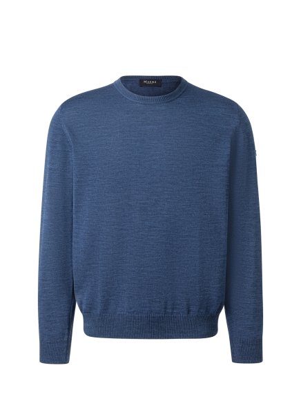 MAERZ MUENCHEN Merino O-Neck Pullover Klassik 10010307