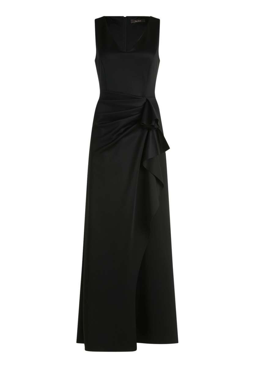 Vera Mont Damen Maxikleid – Aus Satin, Asymmetrisches One-Shoulder-Design, 137 Cm Lang – Elegant Für Besondere Anlässe