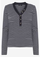 Vorschau: ZERO Ringelshirt mit Knopfleiste 10846480