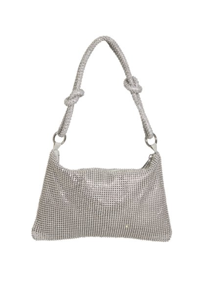 HEY KYLA Elegante Handtasche aus glänzendem Strassgewebe 10828503