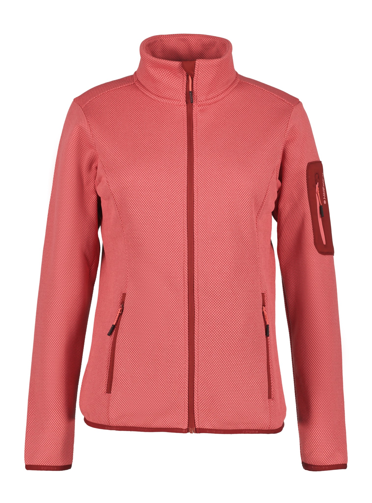 Giacca Midlayer Donna ICEPEAK BOWERSVILLE Bianca – Calda, Leggera, Tasche Zip, Colletto Alto, Vestibilità Regolare
