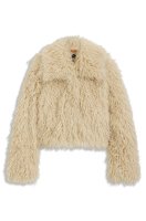 Vorschau: BOSS ORANGE Cropped-Jacke aus mongolischem Kunstfell 10805501
