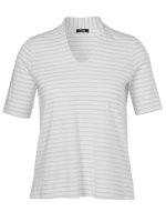 Vorschau: FRAPP Softes Baumwoll-Jersey-Shirt mit Kelchkragen 10792345