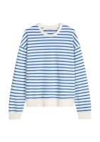 Vorschau: Marc O´Polo Denim Streifen-Sweatshirt oversize aus reinem Organic Cotton 10822121