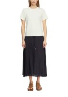 Vorschau: Comma Femininer Chiffon-Plissée-Midirock mit lässigen Tunnelzugdetails 10834665