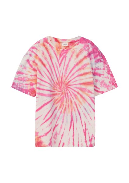 S.OLIVER T-Shirt im Boxy Fit mit Batikmuster 10800630
