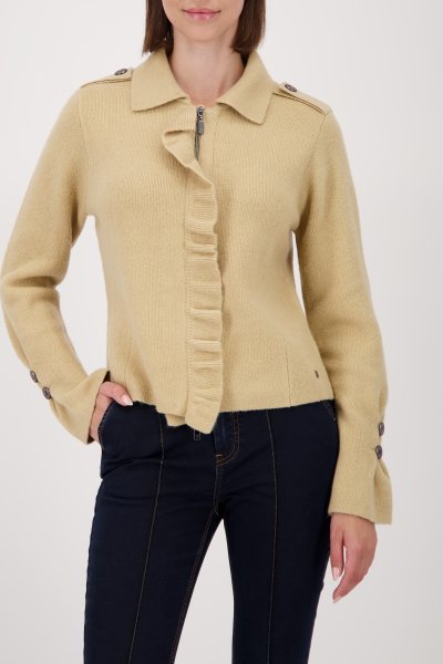 MONARI Strickjacke mit Rüschen 10812465