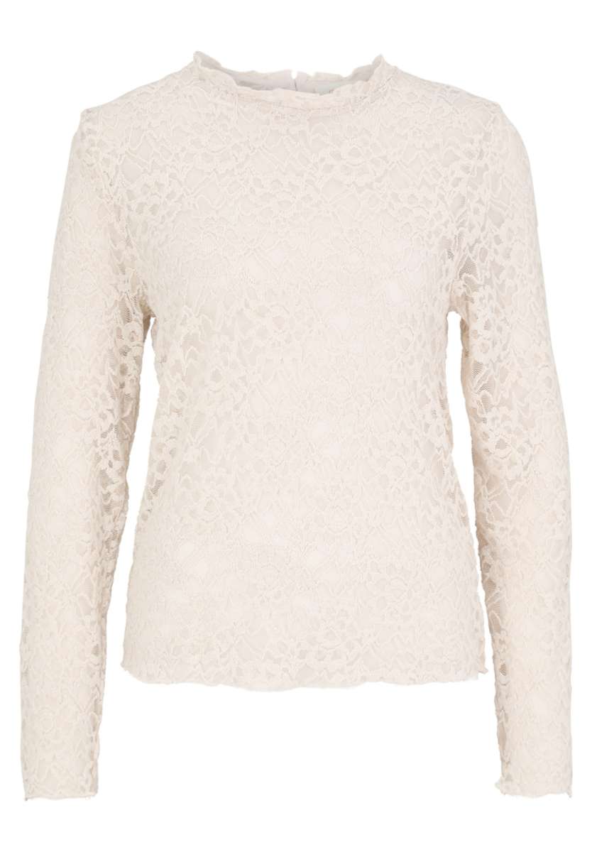 Cartoon Damenkleid Mit 3/4-Ärmeln – Blumenmuster In Creme/Rosa, Lässige Passform