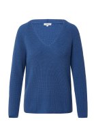 Vorschau: S.OLIVER Strickpullover aus Baumwollmix mit V-Ausschnitt 10811387