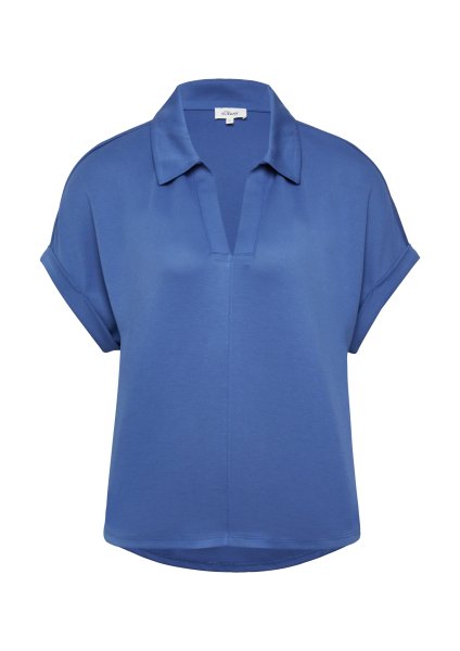 S.OLIVER T-Shirt aus Modalmix mit Hemdkragen 10811370