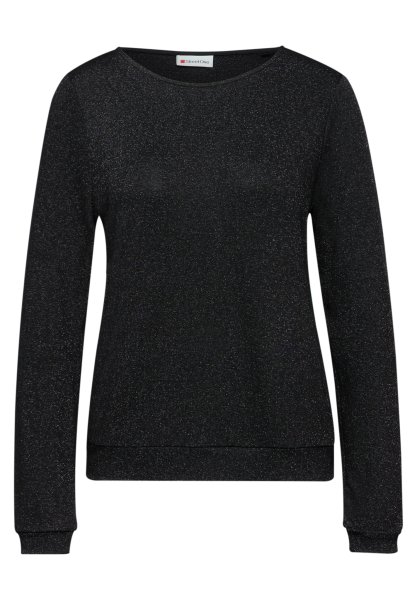 STREET ONE Glitzer Strick-Look Shirt 10829368