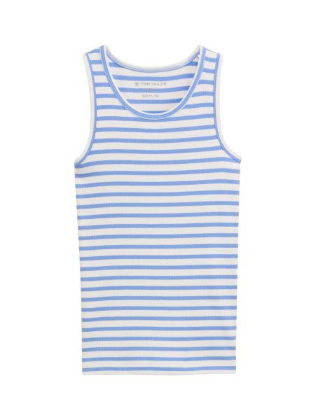TOM TAILOR DENIM Ripp Top mit Streifenmuster 10819417