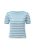 Vorschau: Rich & Royal Boat Neck Stripe Shirt 10849756