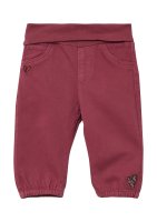 Vorschau: S.OLIVER Hose aus Baumwollstretch mit Umschlagbund und Stickerei