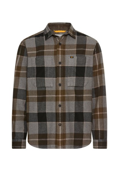 CAMEL ACTIVE Langarm Shirt aus reiner Baumwolle mit Kent-Kragen und Brusttaschen 10814188