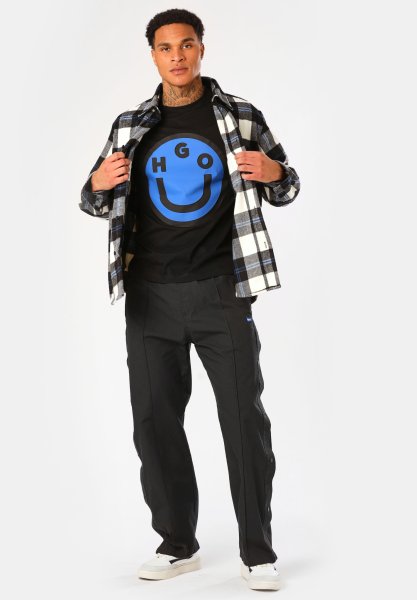 HUGO BLUE T-Shirt aus Baumwoll-Jersey mit Happy HUGO Smiley® 10755443