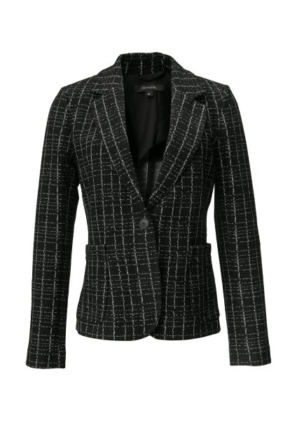 COMMA Bouclé-Blazer in karierter Musterung 10765050