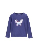 Vorschau: TOM TAILOR DENIM Langarmshirt mit Wendepailletten 10821602