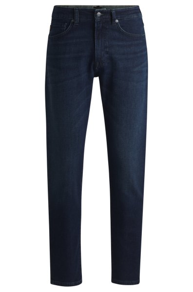 BOSS ORANGE Blaue Tapered-Fit Jeans aus komfortablem Stretch-Denim 10769039