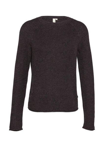 QS Melierter Strickpullover mit Raglanärmeln 10764765