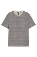 Vorschau: BOSS T-Shirt aus merzerisierter Baumwolle mit Gitter-Muster 10798717