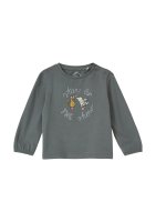 Vorschau: S.OLIVER Langarmshirt mit Stickerei und Glitzerprint 10811247