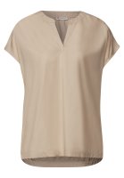 Vorschau: STREET ONE Split Neck Bluse in Unifarbe 10807680