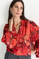 Vorschau: RICH & ROYAL Printed V-Neck Bluse 10833474