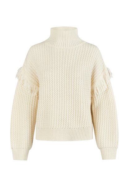 MARC AUREL Pullover mit Fransendetails 10780256