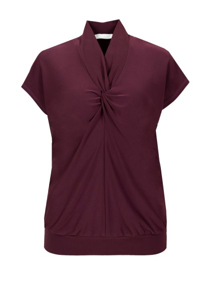 BIANCA Cooles Kurzarmshirt mit modischem V-Neck mit Knotendetail 10778051