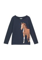 Vorschau: S.OLIVER Longsleeve mit Pferde-Print und Pailletten 10814537