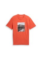 Vorschau: Tom Tailor T-Shirt in Melange-Optik mit Fotoprint 10847785