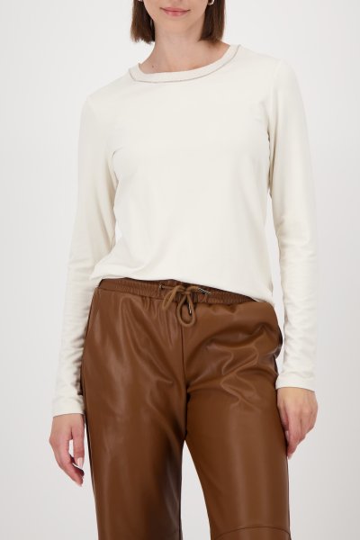 MONARI Shirt mit Strickkragen 10820499