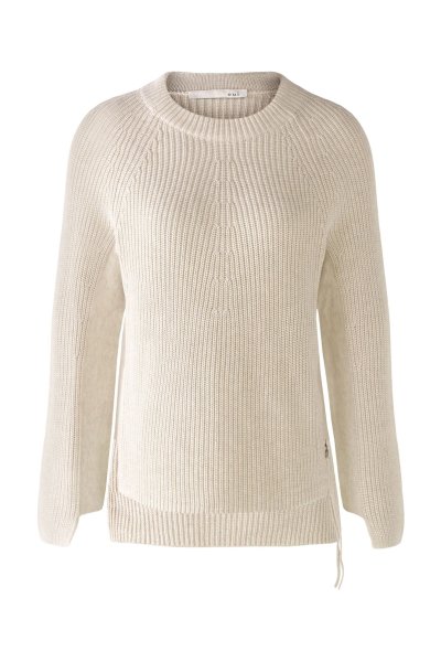 OUI RUBI Pullover mit Reißverschluss, in reiner Baumwolle 10706497