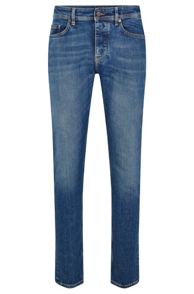 BOSS ORANGE BLAUE TAPERED-FIT JEANS AUS KOMFORTABLEM STRETCH-DENIM 10645681