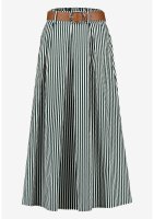 ZERO Midirock gestreift mit Gürtel 10856018