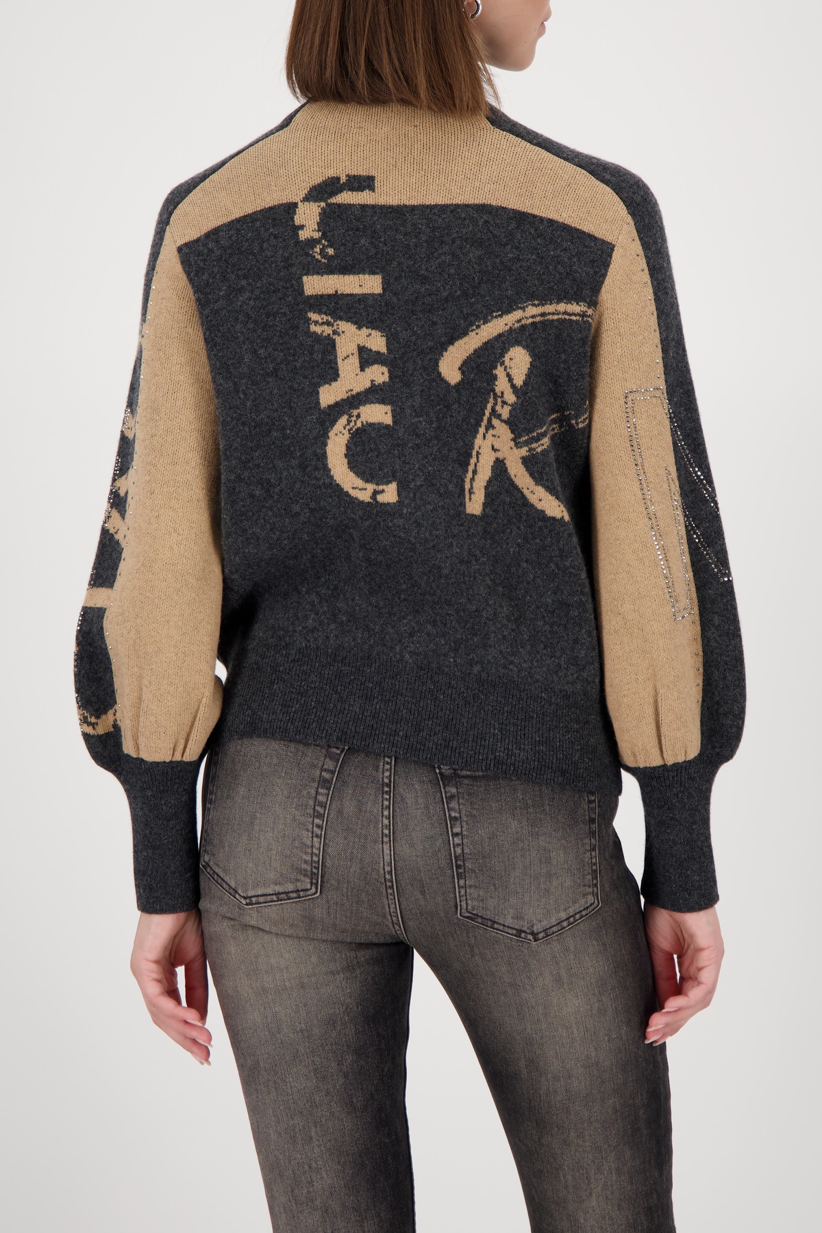 MONARI Strickjacke mit Strasssteinen 10820518