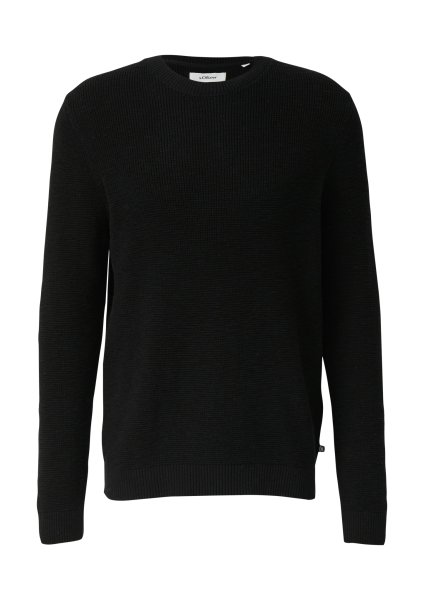 S.OLIVER Strickpullover mit Crew Neck und Strukturmuster 10803660