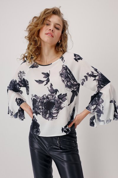 MONARI Bluse mit Volantärmeln 10790264