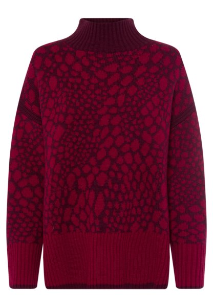 MARC AUREL Pullover mit zweifarbigem Jacquard 10819601