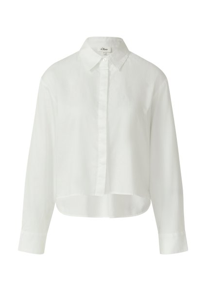 S.OLIVER Verkürzte Bluse mit verdeckter Knopfleiste 10811385