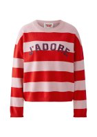 Vorschau: Oui Kuschelpullover mit kontrastfarbener Wording Stickerei 10819631