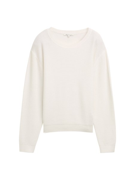 TOM TAILOR DENIM Strukturierter Pullover 10821983